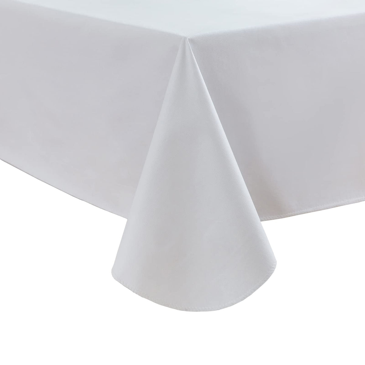 LIBERECOO Vinyl Tablecloth with Flannel Backing, Champagne, Waterproof, Stain-Resistant, Easy-Clean Table Cover for Dining, Kitchen, and Outdoor Use, 60" x 102" Rectangle