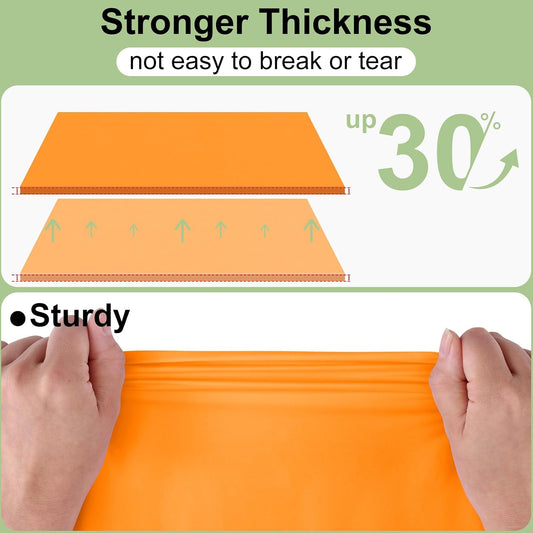 misaya 12 Packs Disposable Plastic Fall Table Cloth Beige and Orange