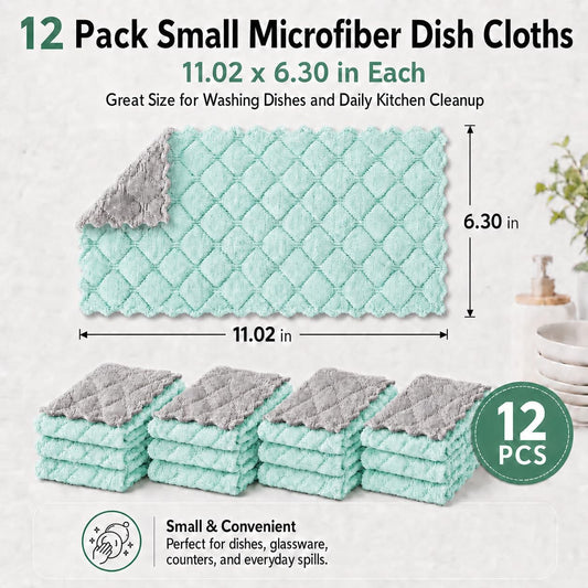 kimteny 12 Pack Dish Cloths for Washing Dishes