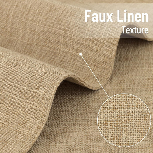 homing Faux Cotton Linen Placemats Set of 8, Cloth Dining Table Mats