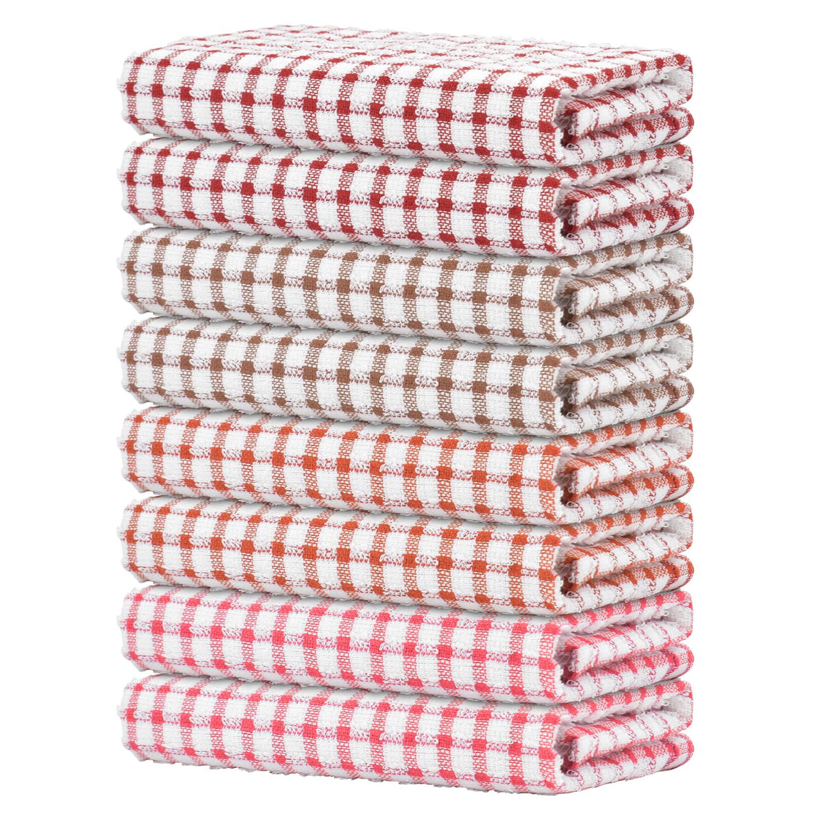 Nialnant 8 Pcs Kitchen Dish Rags,100% Cotton Soft Absorbent