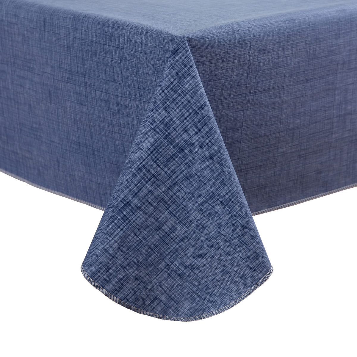 LIBERECOO Vinyl Tablecloth with Flannel Backing, Champagne, Waterproof, Stain-Resistant, Easy-Clean Table Cover for Dining, Kitchen, and Outdoor Use, 60" x 102" Rectangle