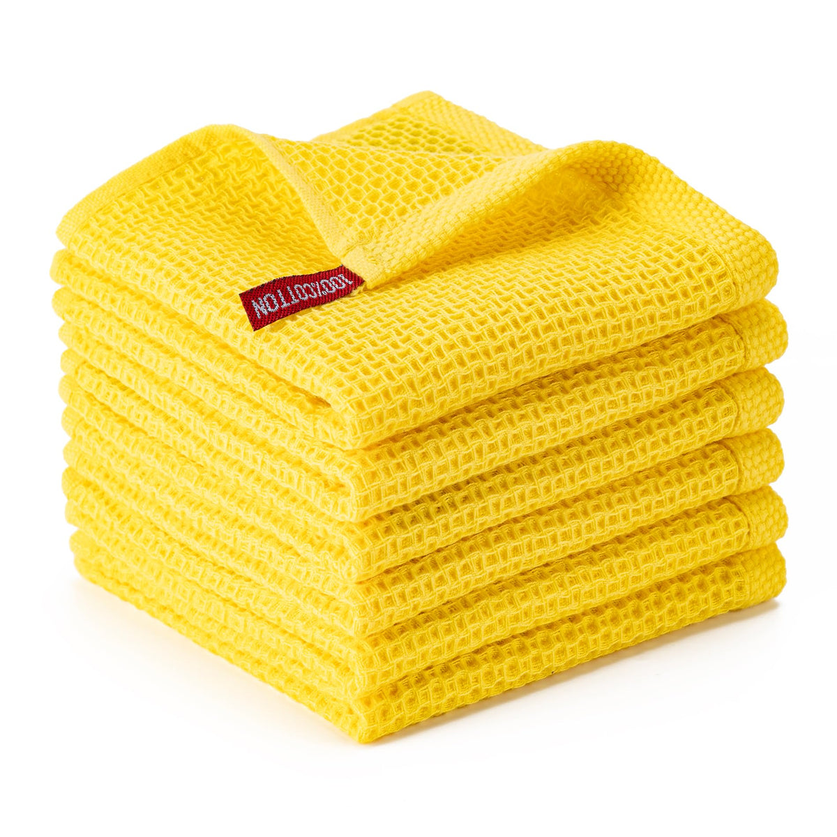 Kitchen Towels 6-Pack Kitchen Dish Cloths,100% Cotton,12x12 In,Dark Grey