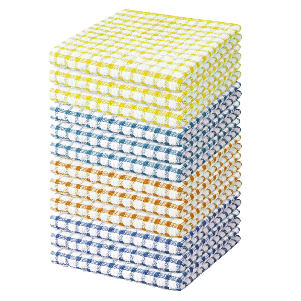 Nialnant 8 Pcs Kitchen Dish Rags,100% Cotton Soft Absorbent