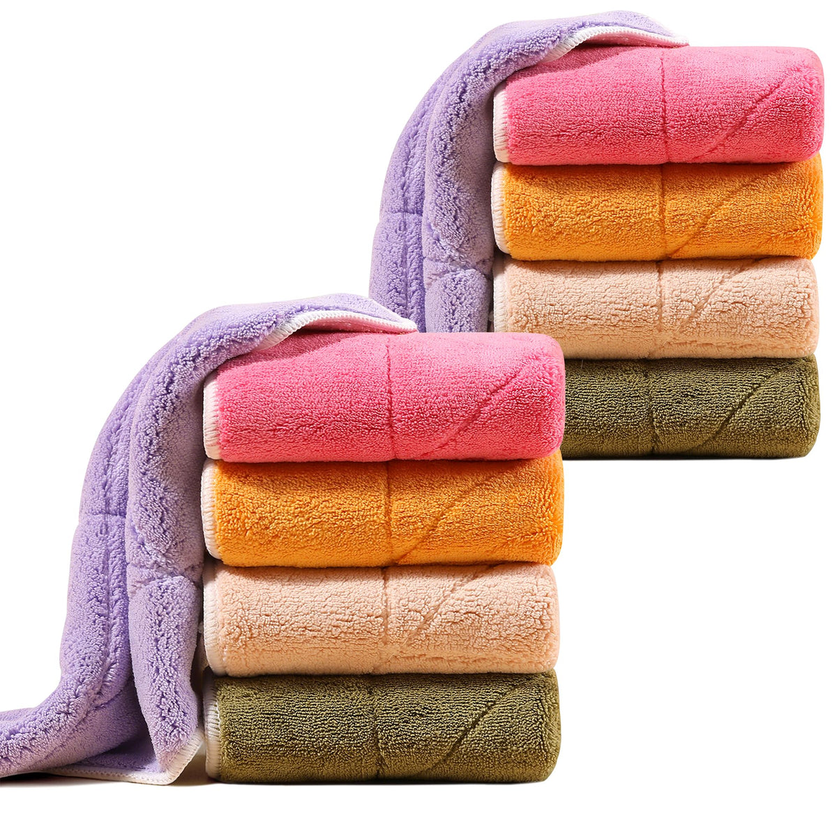 JOYMOOP Microfiber Cleaning Cloth, 18 Piece Set, Small, Multi Color