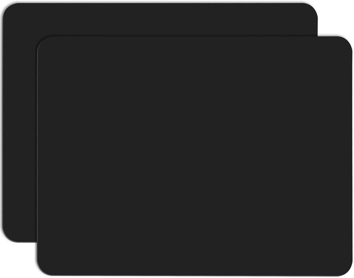Gartful 2 Pack Silicone Crafting Mats, 15.7" x 11.8" Silicone Mat for Crafts, Large Heat Resistant Sheet for Jewelry Casting, Epoxy Resin, Painting, Counter Table Protector, Placemat, Nonstick, Black