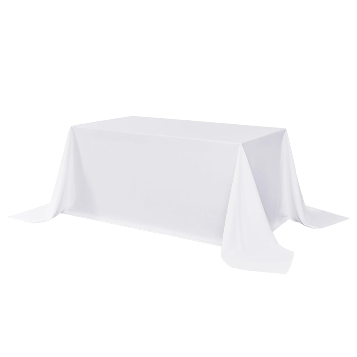 sancua Rectangle Tablecloth, 60 x 84 Inch, White