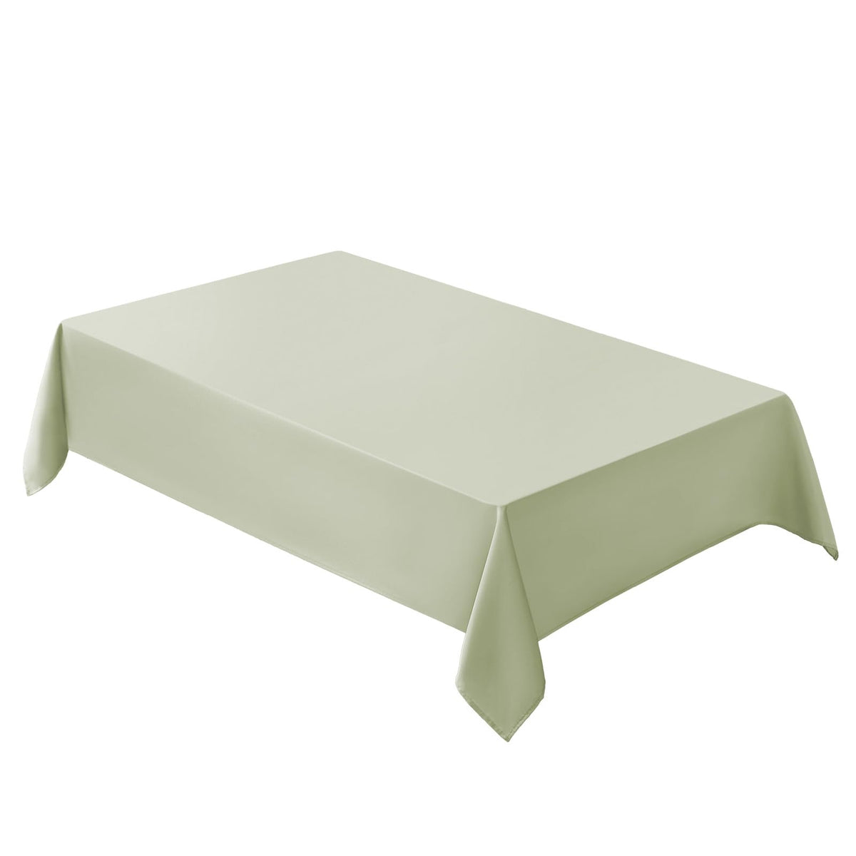 VidaFete Classic Series 10 Pack 90 * 132inch White Rectangle Tablecloth