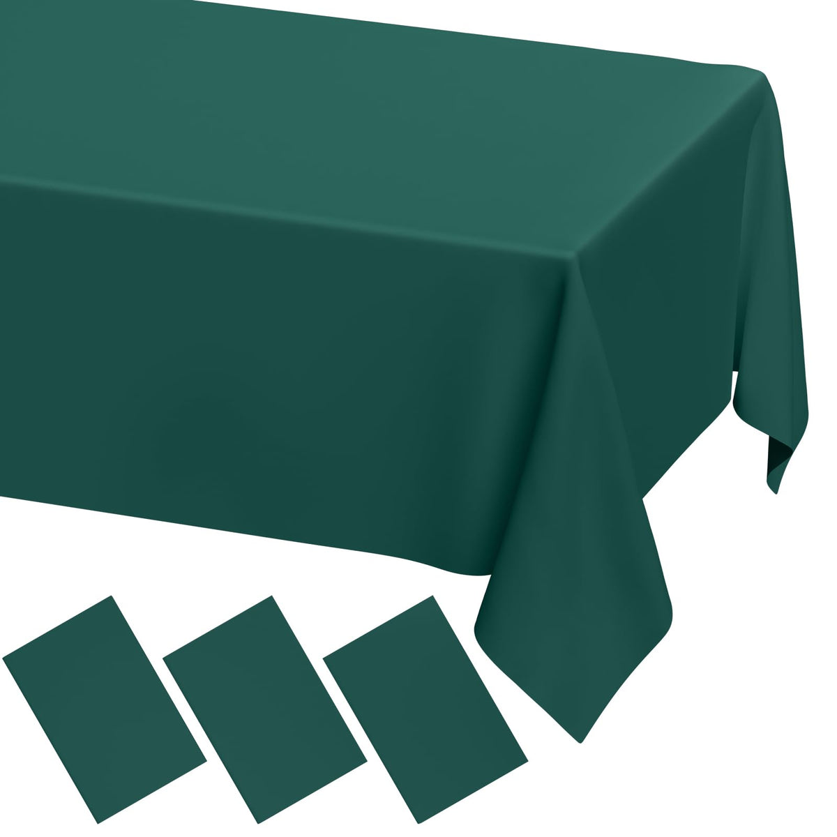 Moosfor 3 Pack Plastic Table Cloth, Disposable 54 x 108 Inch Tablecloth