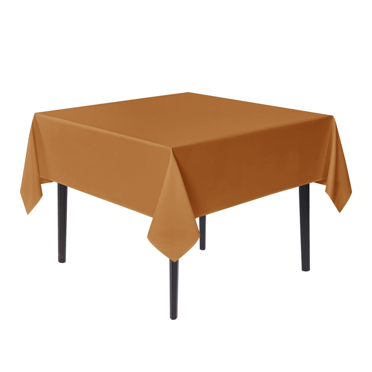 sancua Natural Square Tablecloth 54x54 Inch Fabric Card Table Cloth, 2 Pack
