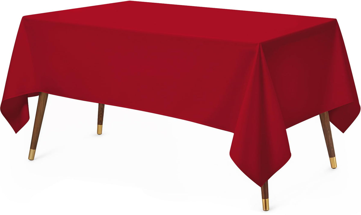 Utopia Kitchen Rectangle Table Cloth 1 Pack [90x132 Inches, White]