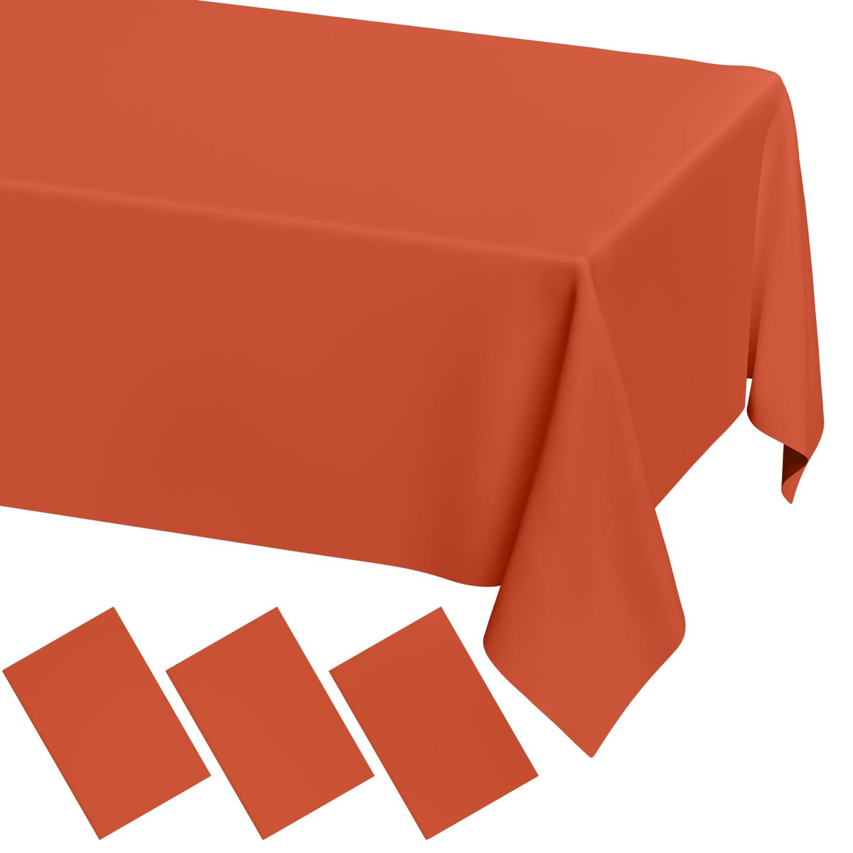 Moosfor 3 Pack Plastic Table Cloth, Disposable 54 x 108 Inch Tablecloth