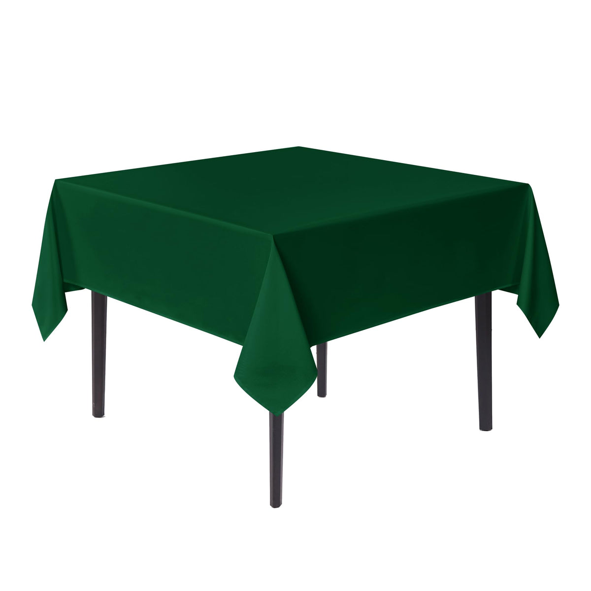 sancua Natural Square Tablecloth 54x54 Inch Fabric Card Table Cloth, 2 Pack