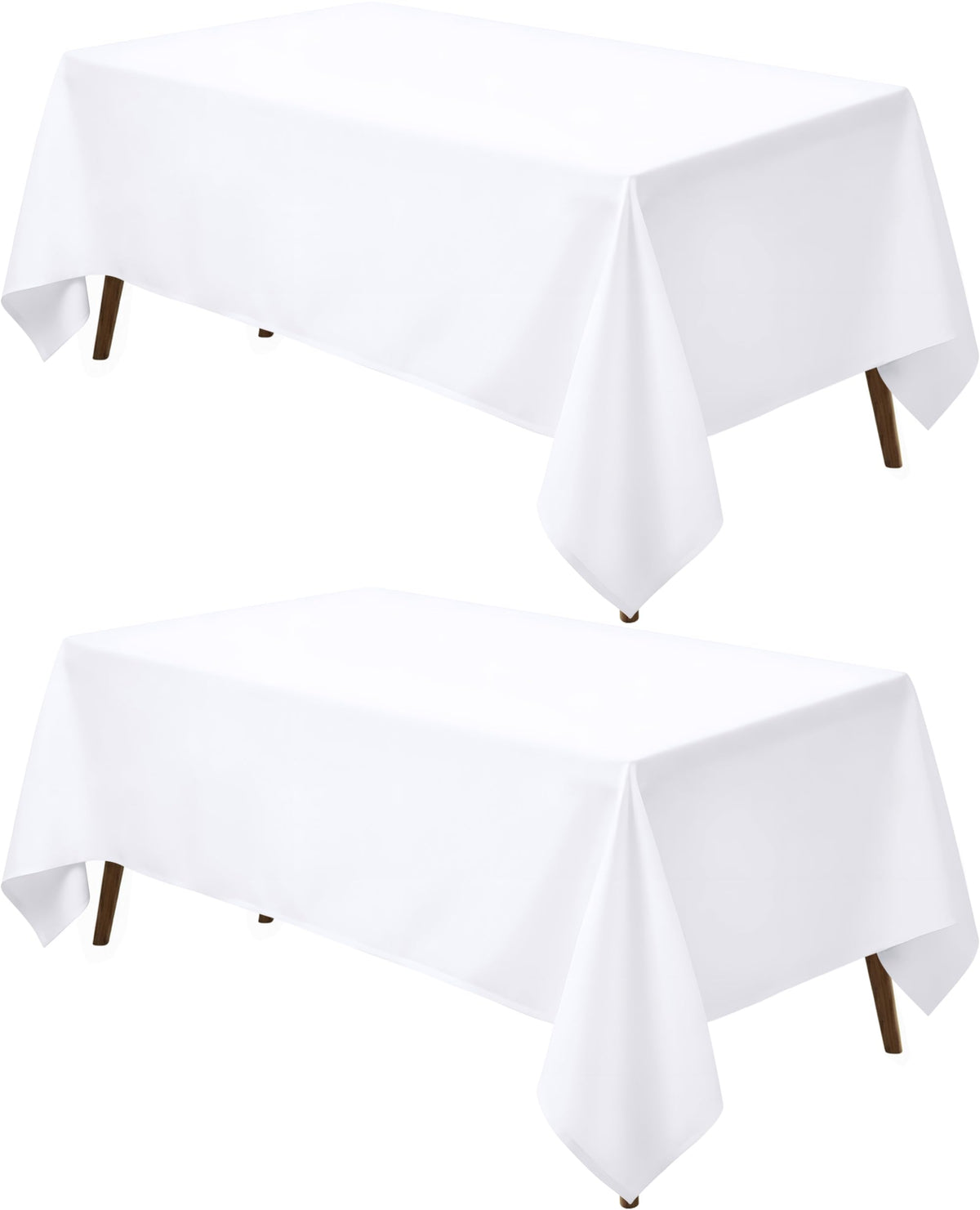Utopia Kitchen Rectangle Table Cloth 1 Pack [90x132 Inches, White]
