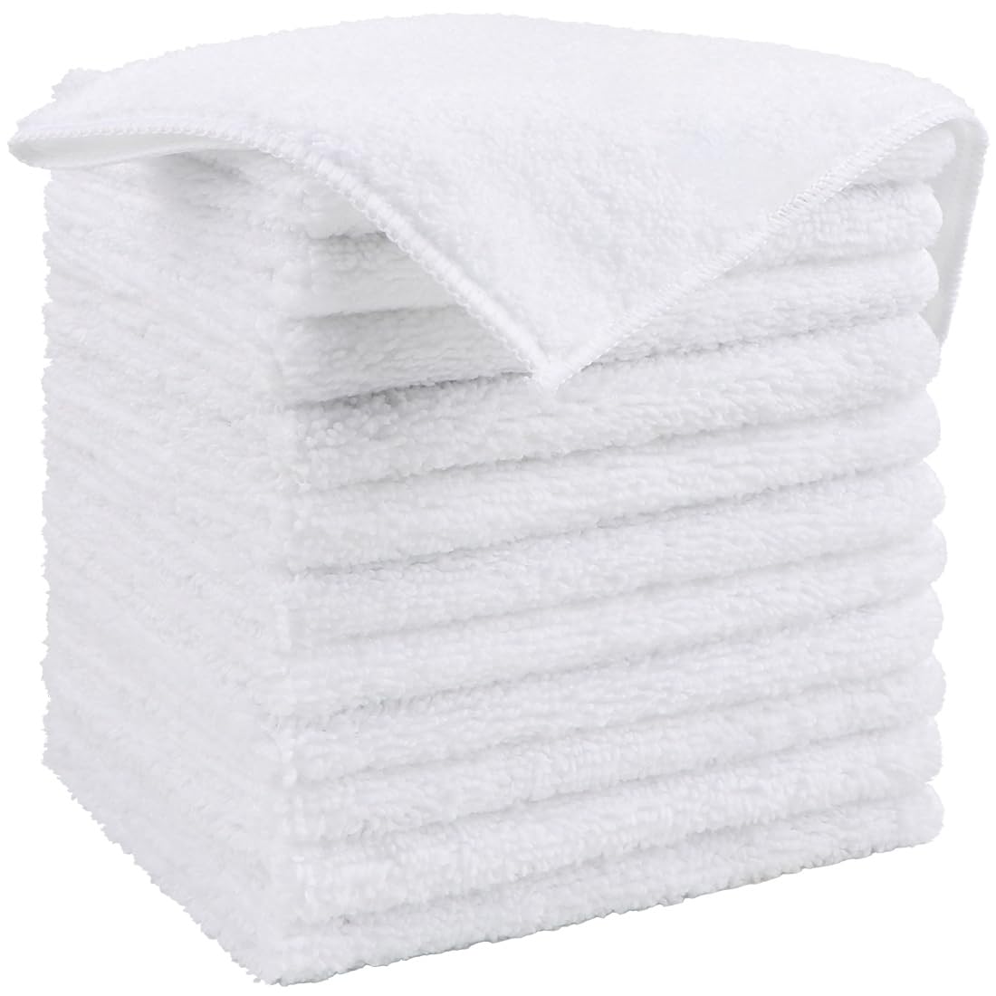 HOMEXCEL 12PK Microfiber Cleaning Cloth, Cleaning Rag for Home, 11.5x11.5in