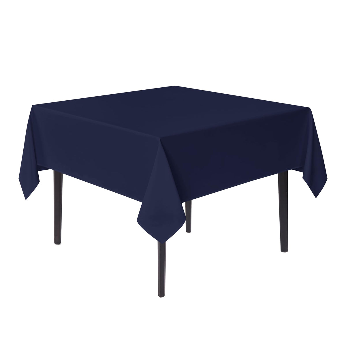 sancua Natural Square Tablecloth 54x54 Inch Fabric Card Table Cloth, 2 Pack