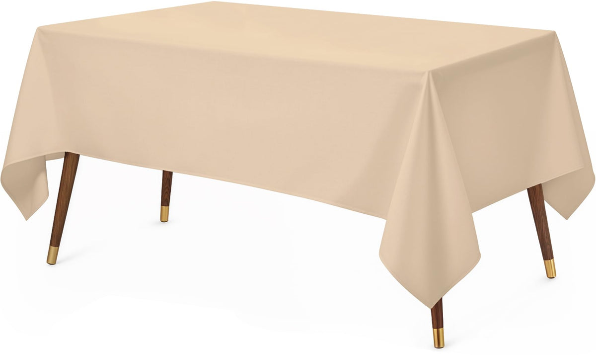 Utopia Kitchen Rectangle Table Cloth 1 Pack [90x132 Inches, White]