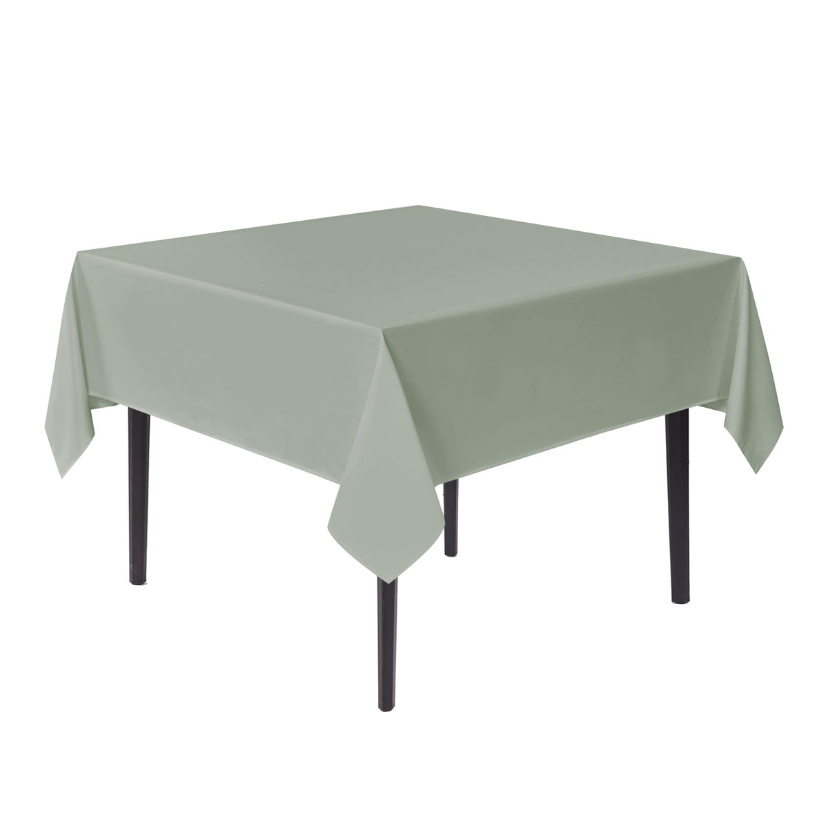 sancua Natural Square Tablecloth 54x54 Inch Fabric Card Table Cloth, 2 Pack