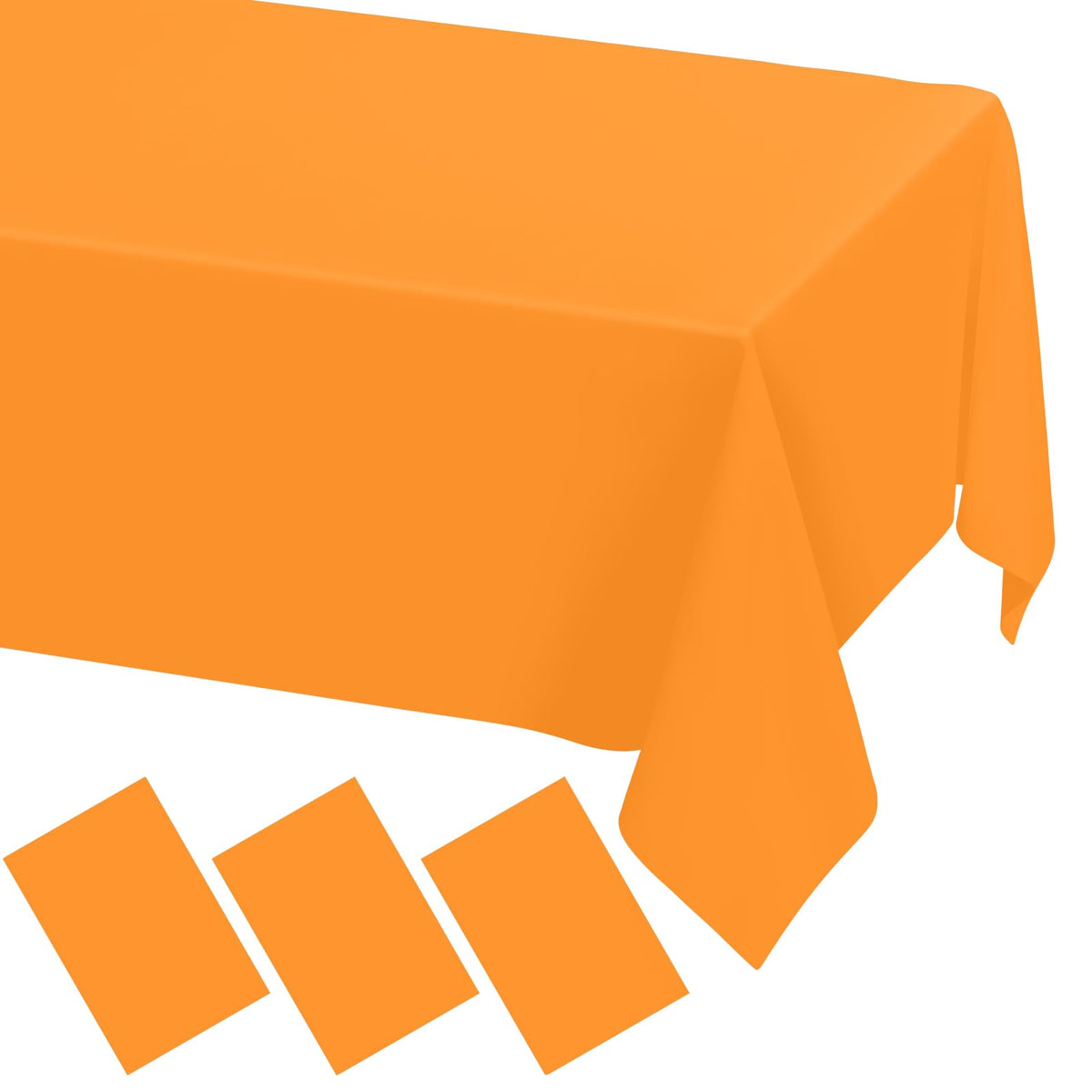 Moosfor 3 Pack Plastic Table Cloth, Disposable 54 x 108 Inch Tablecloth