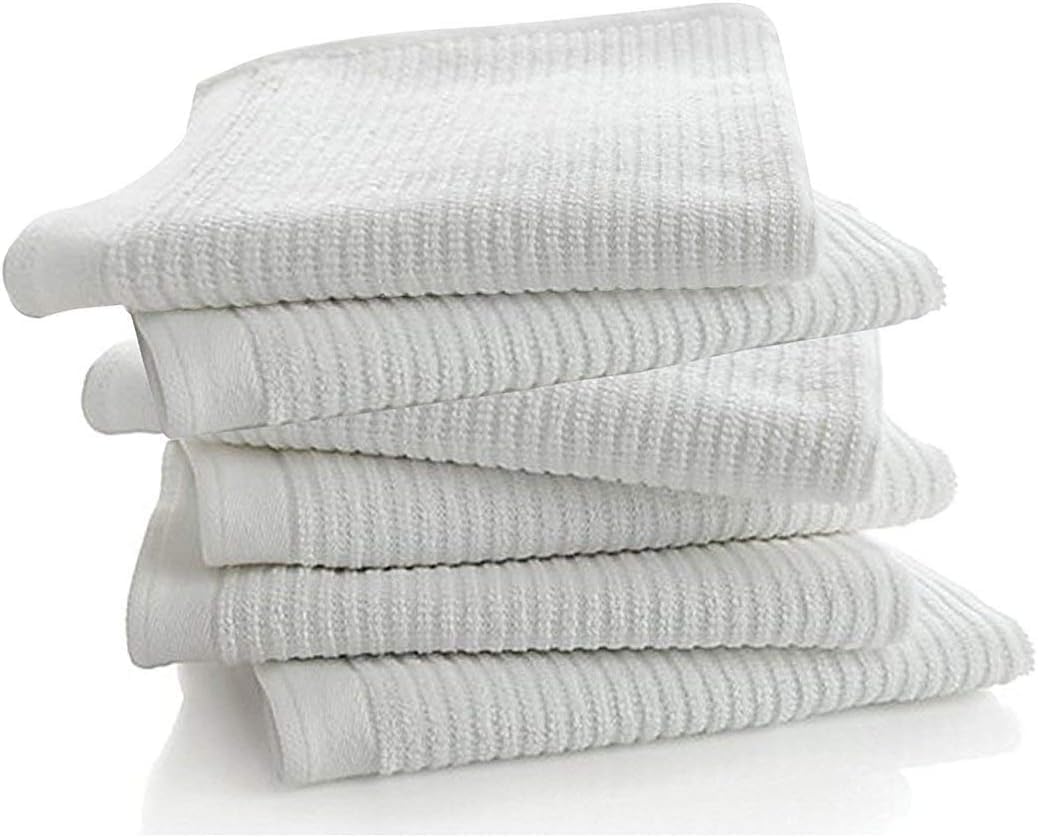 Dish Cloths, 12"x12" Dish Rags, 100% Cotton Kitchen Towels, 12 Pack