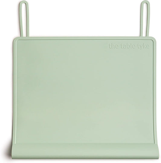 Table Tyke Baby Restaurant Placemat, Silicone Edge Bumper, Sage Green