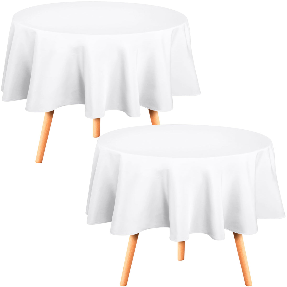 Utopia Kitchen Rectangle Table Cloth 1 Pack [90x132 Inches, White]