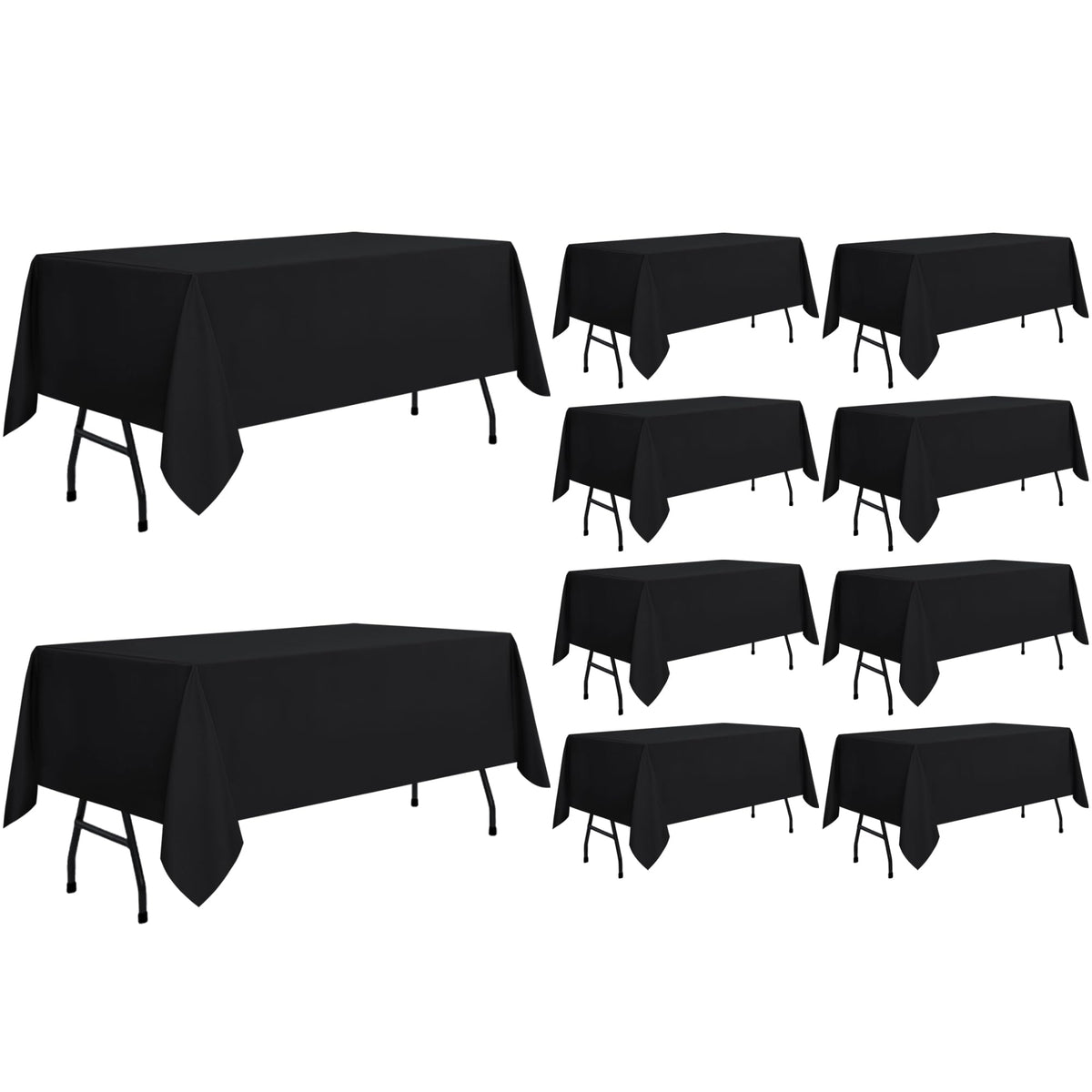 sancua Rectangle Tablecloth, 60 x 84 Inch, White