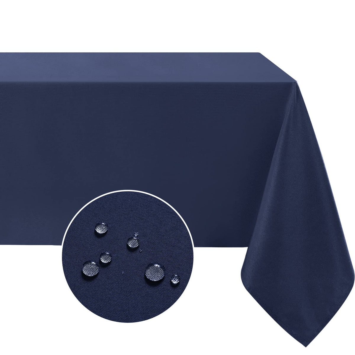 Softalker Rectangle Tablecloth, Waterproof Table Cloths Wrinkle Free Fabric Washable Polyester Table Cover for Dining Tables Party Outdoor Camping Parties Buffet - 60 x 120 inch, Orange