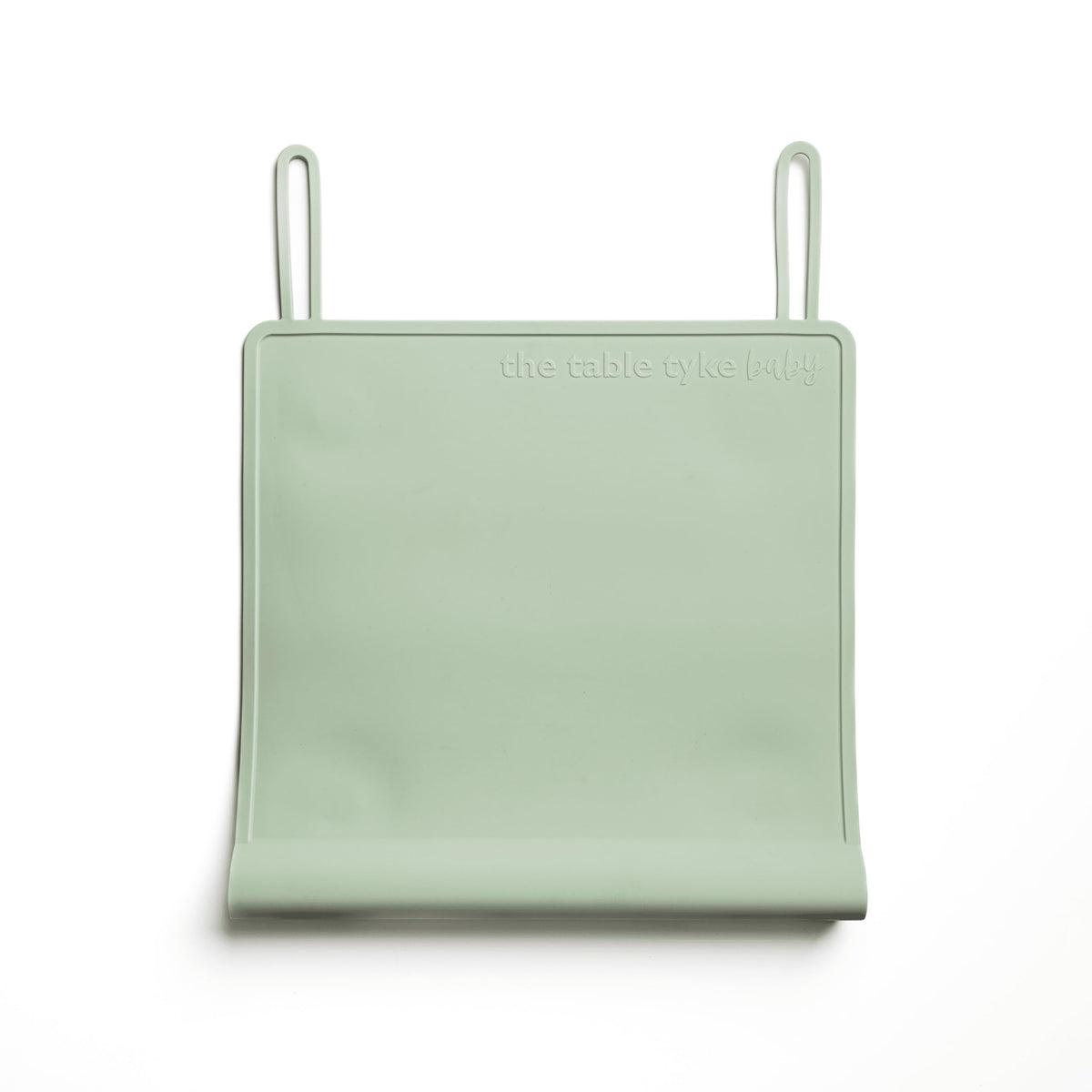 Table Tyke Baby Restaurant Placemat, Silicone Edge Bumper, Sage Green