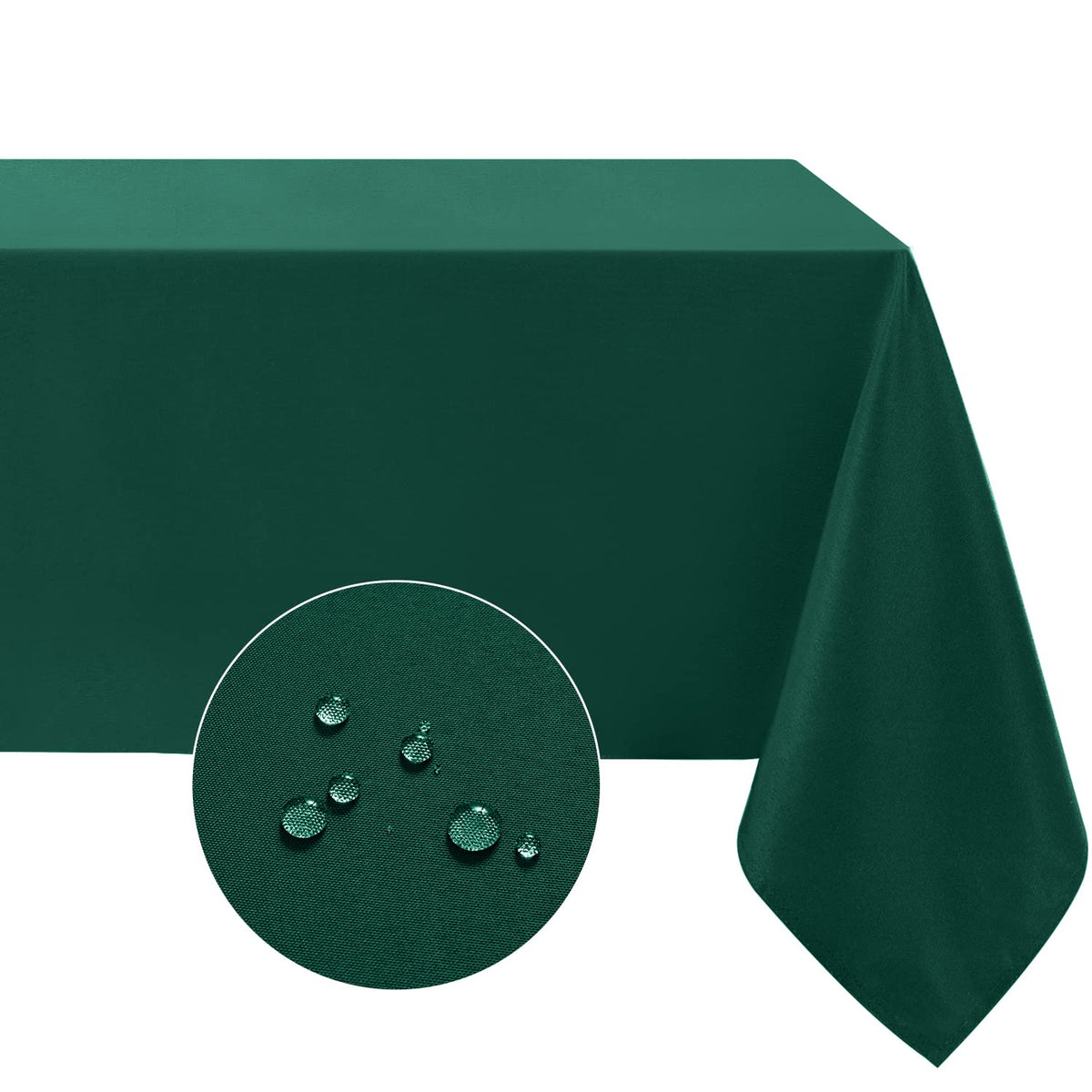 Softalker Rectangle Tablecloth, Waterproof Table Cloths Wrinkle Free Fabric Washable Polyester Table Cover for Dining Tables Party Outdoor Camping Parties Buffet - 60 x 120 inch, Orange