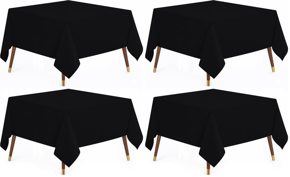 Utopia Kitchen Rectangle Table Cloth 1 Pack [90x132 Inches, White]