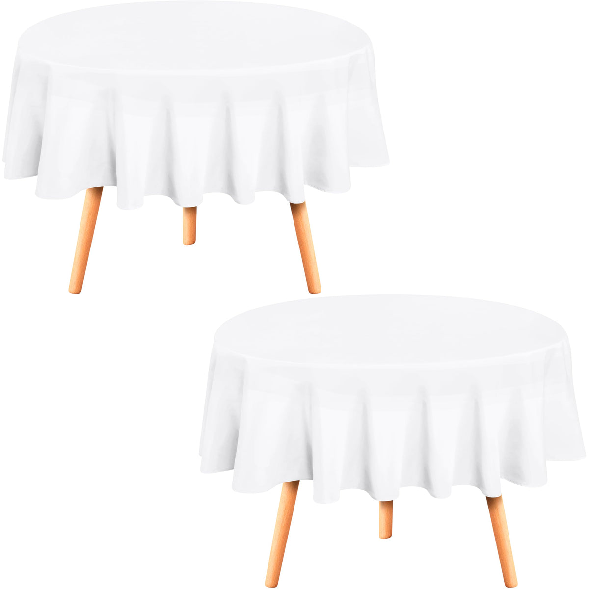 Utopia Kitchen Rectangle Table Cloth 1 Pack [90x132 Inches, White]