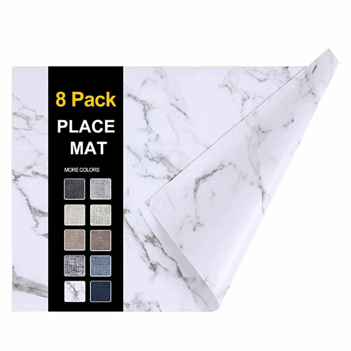 homing Faux Leather Heat Resistant Placemats 6 Packs