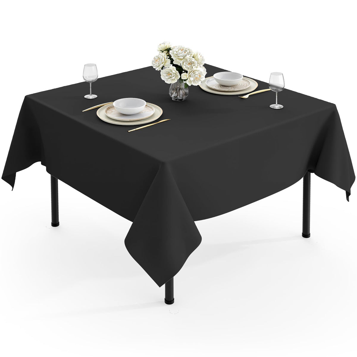 Pureegg Polyester Fall Tablecloth 60" x 84" 1 Pack Autumn Leaves
