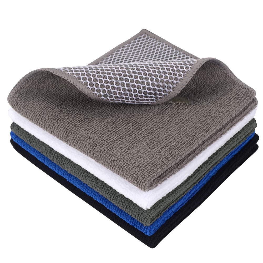 SINLAND Dish Cloth for Washing Dishes Kitchen Washcloth Cleaning Cloth