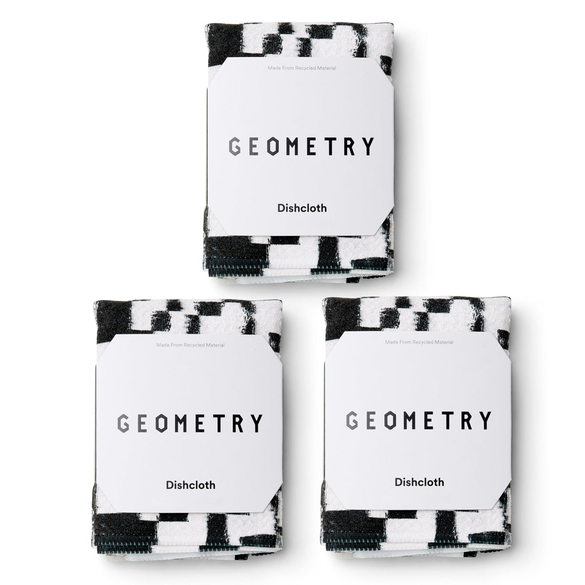 GEOMETRY Kitchen Dish Cloths - Quick Dry Dishcloths for Kitchen - Premium Dish Rags with Geoweave - 3-Pieces Autumn Checkers