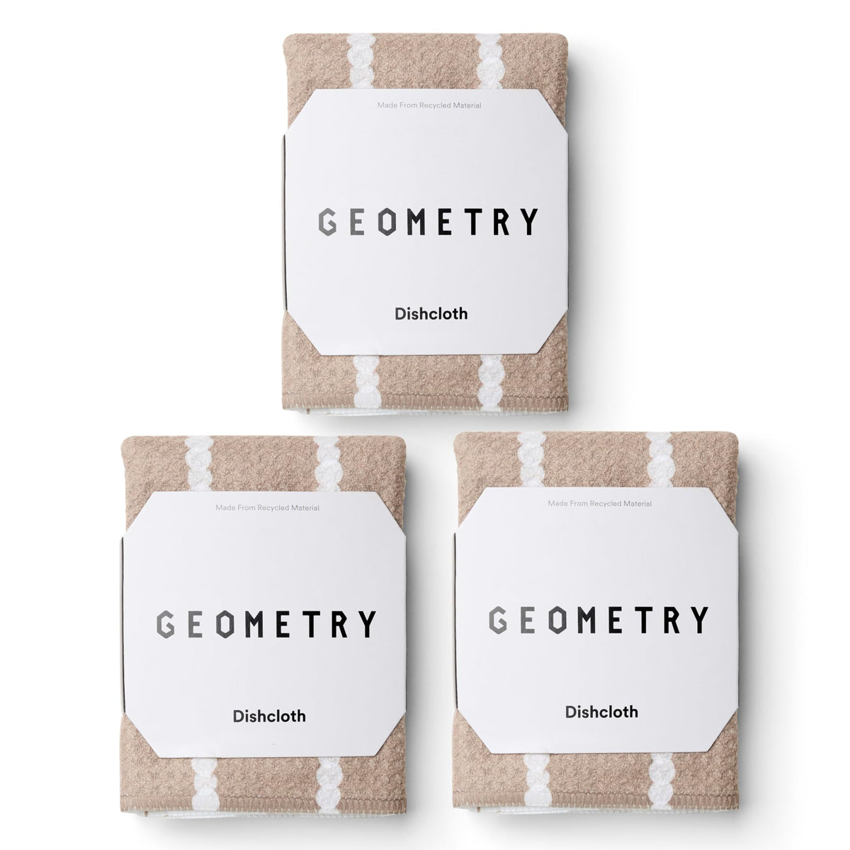 GEOMETRY Kitchen Dish Cloths - Quick Dry Dishcloths for Kitchen - Premium Dish Rags with Geoweave - 3-Pieces Autumn Checkers