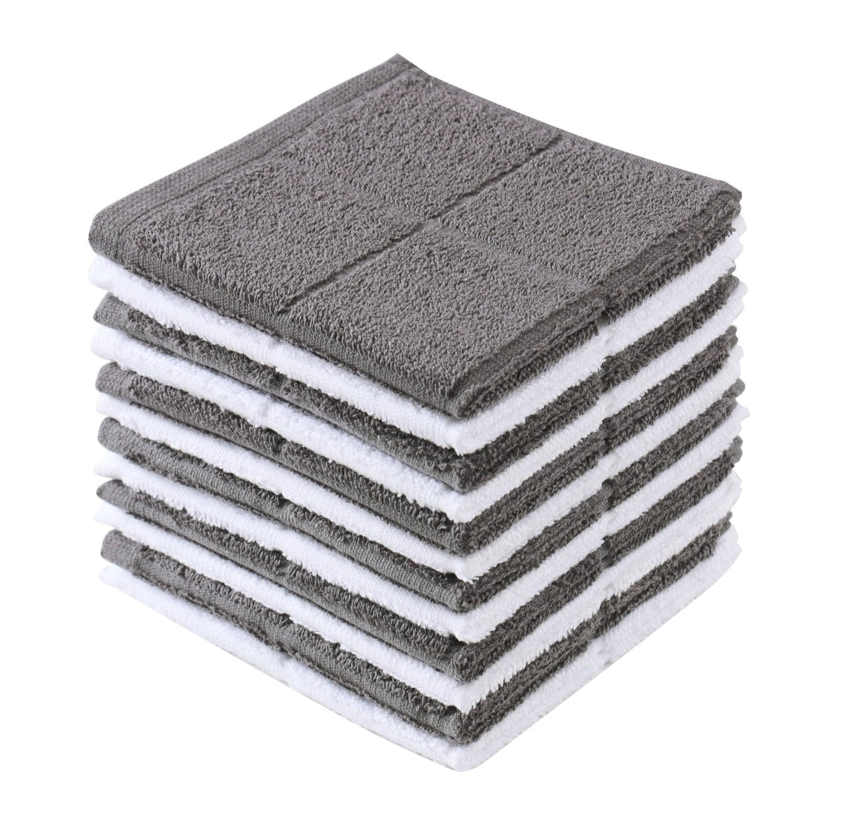 Glynniss Dish Rags for Washing Dishes, 100% Cotton Navy Kitchen WashCloths