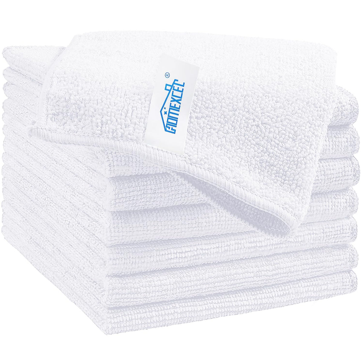 HOMEXCEL 12PK Microfiber Cleaning Cloth, Cleaning Rag for Home, 11.5x11.5in