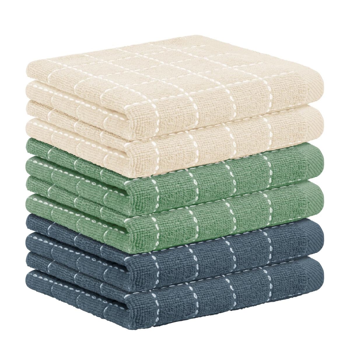 Nialnant 8 Pack Kitchen Dish Rags,Absorbent Kitchen Towels