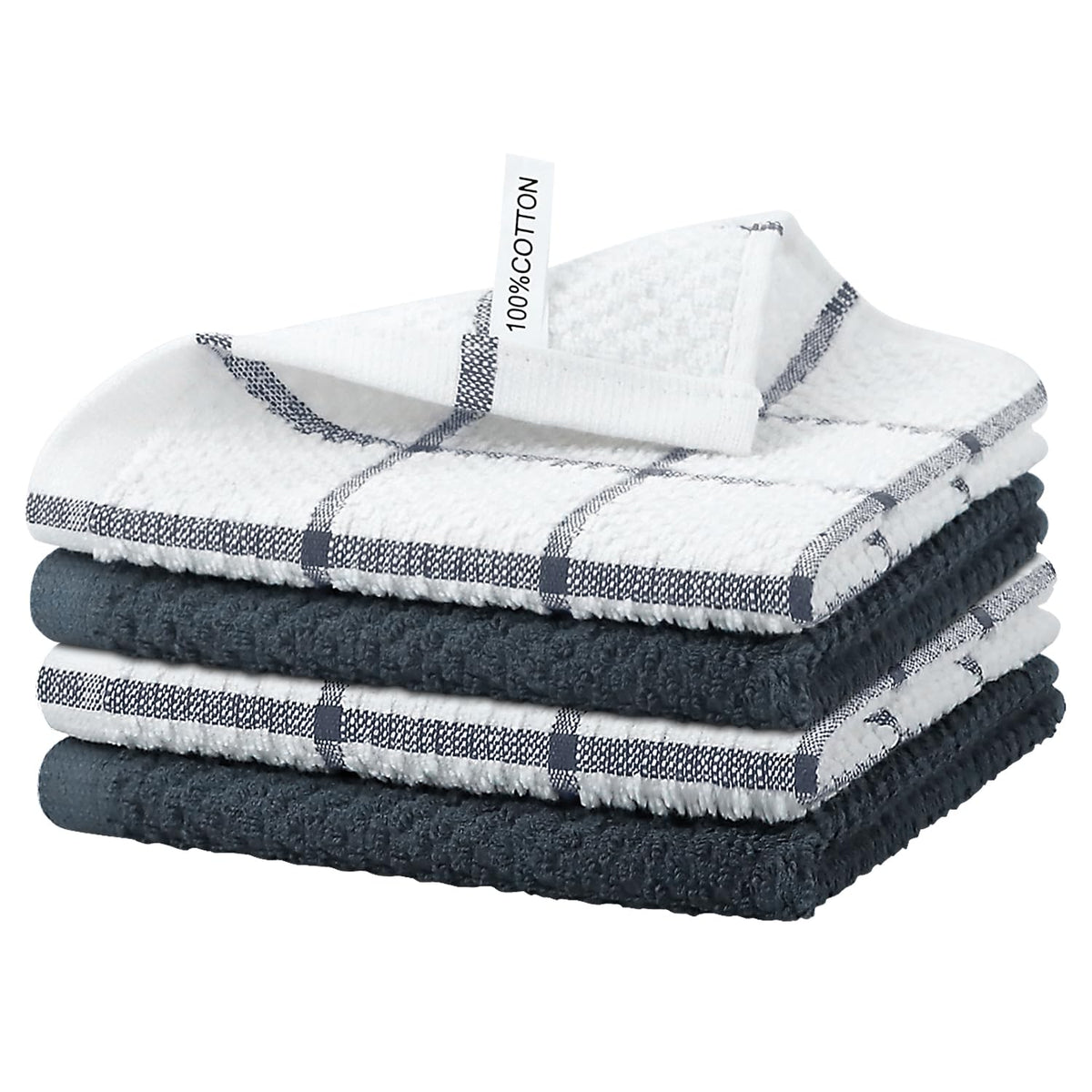 Nialnant 8 Pack Kitchen Dish Rags,Absorbent Kitchen Towels