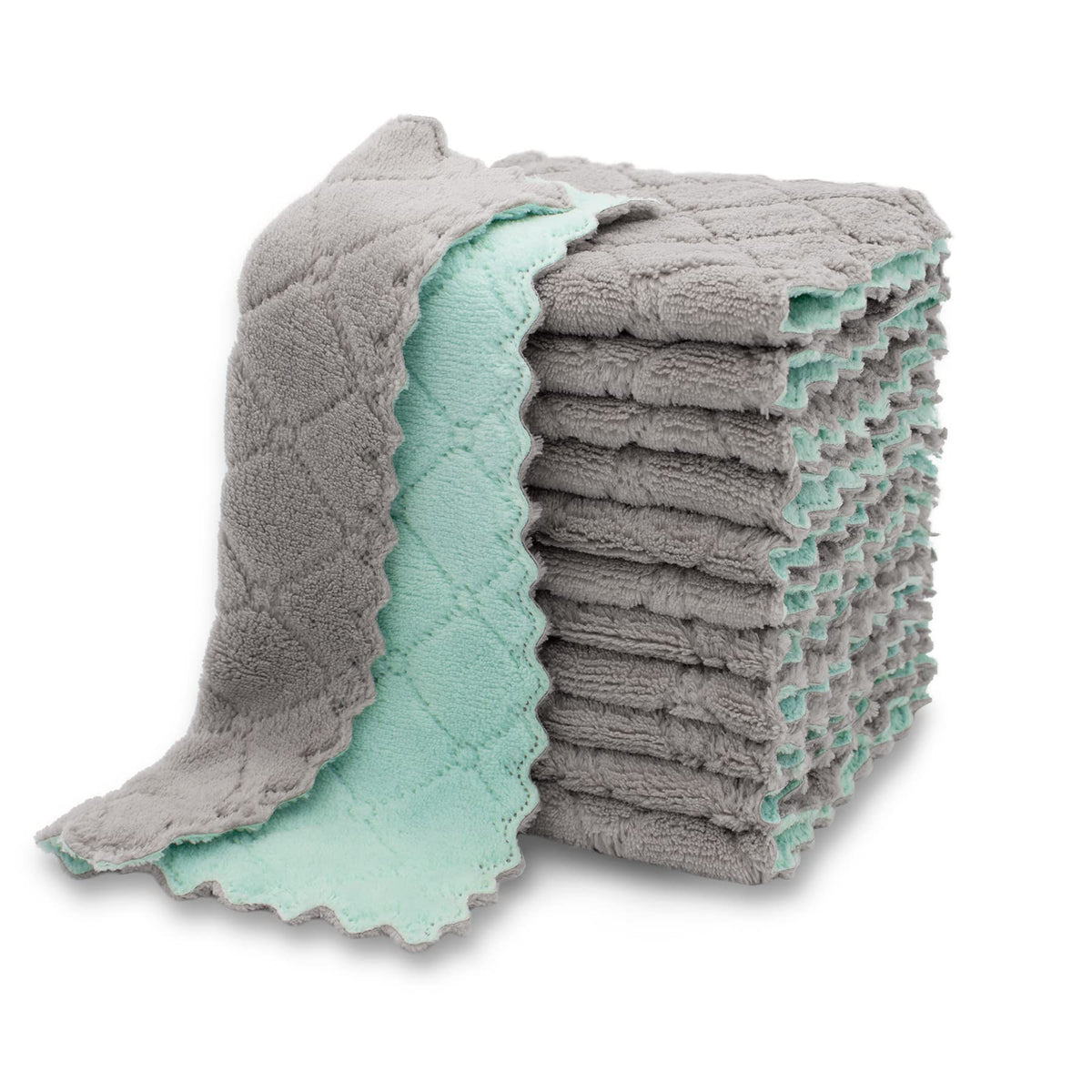 kimteny 12 Pack Dish Cloths for Washing Dishes