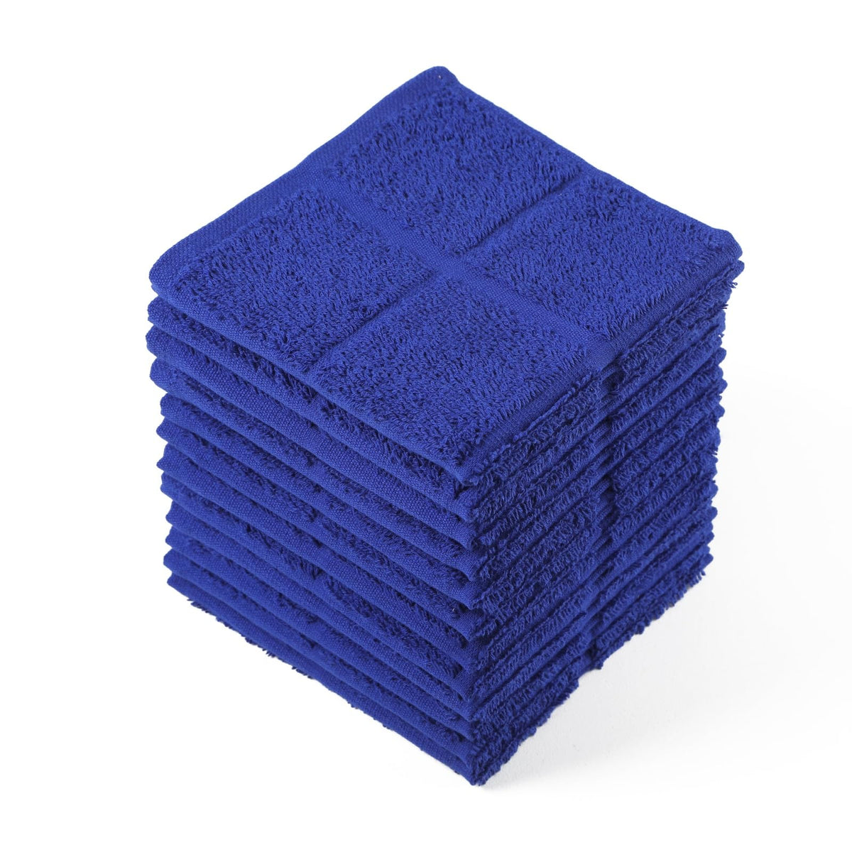 Glynniss Dish Rags for Washing Dishes, 100% Cotton Navy Kitchen WashCloths