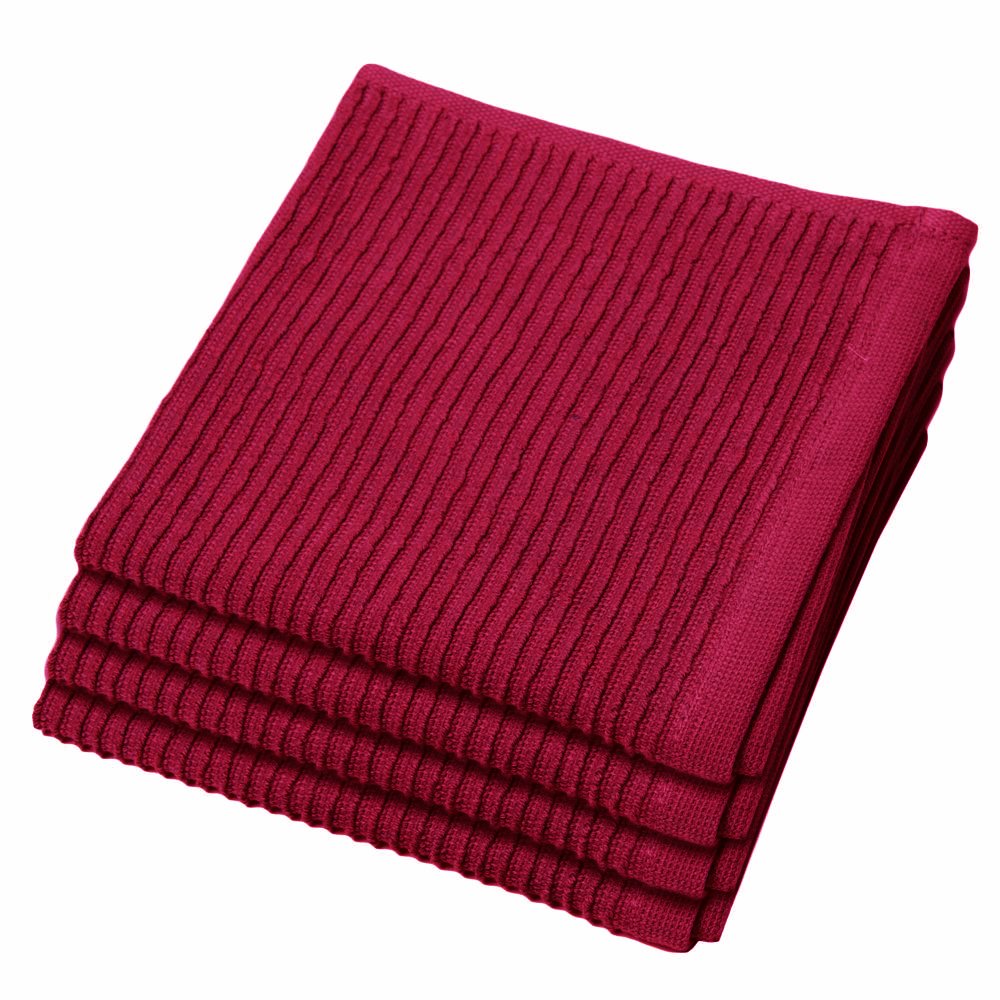 Now Designs Ripple Kitchen Dishcloth, Set of 4, Prince Purple