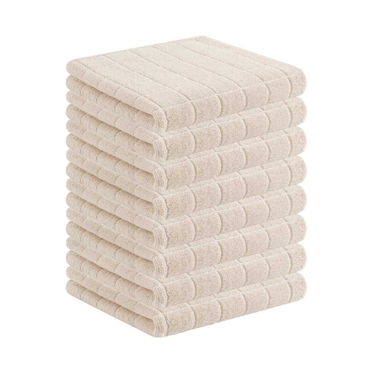 Homaxy 100% Cotton Terry Kitchen Dish Cloths, 6 Pack, Navy Blue