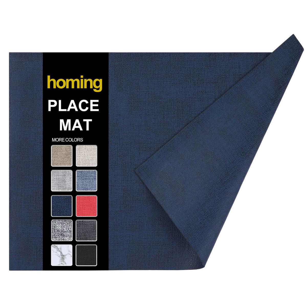 homing Faux Leather Heat Resistant Placemats 6 Packs