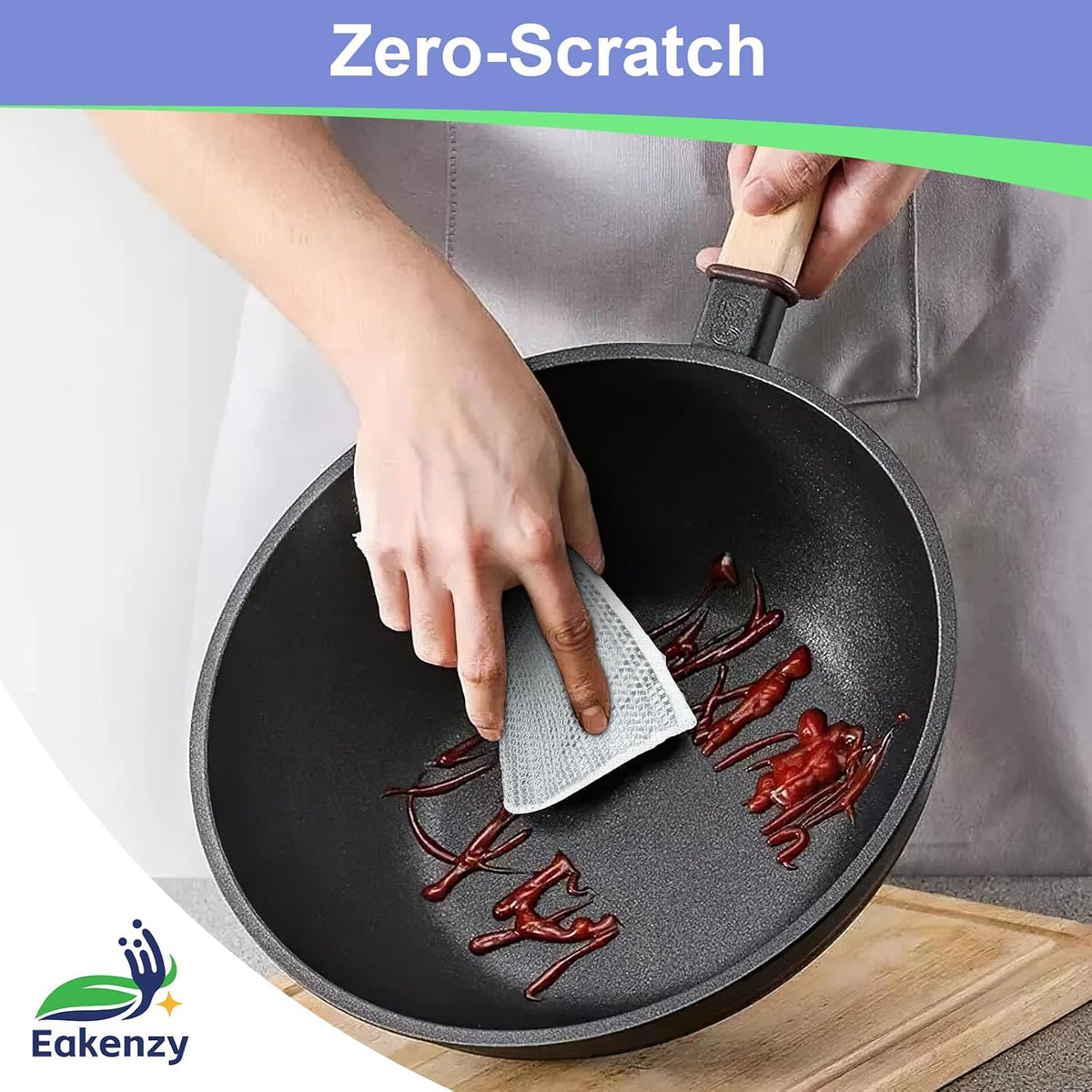 Non Scratch Wire Dishcloth, Multipurpose Wire Dishwashing Rag for Wet and Dry, Steel Cloth for Washing Dishes, Rust Removal Cleaning Cloth Kitchen, No Odor, Double Layer, 20 Pack