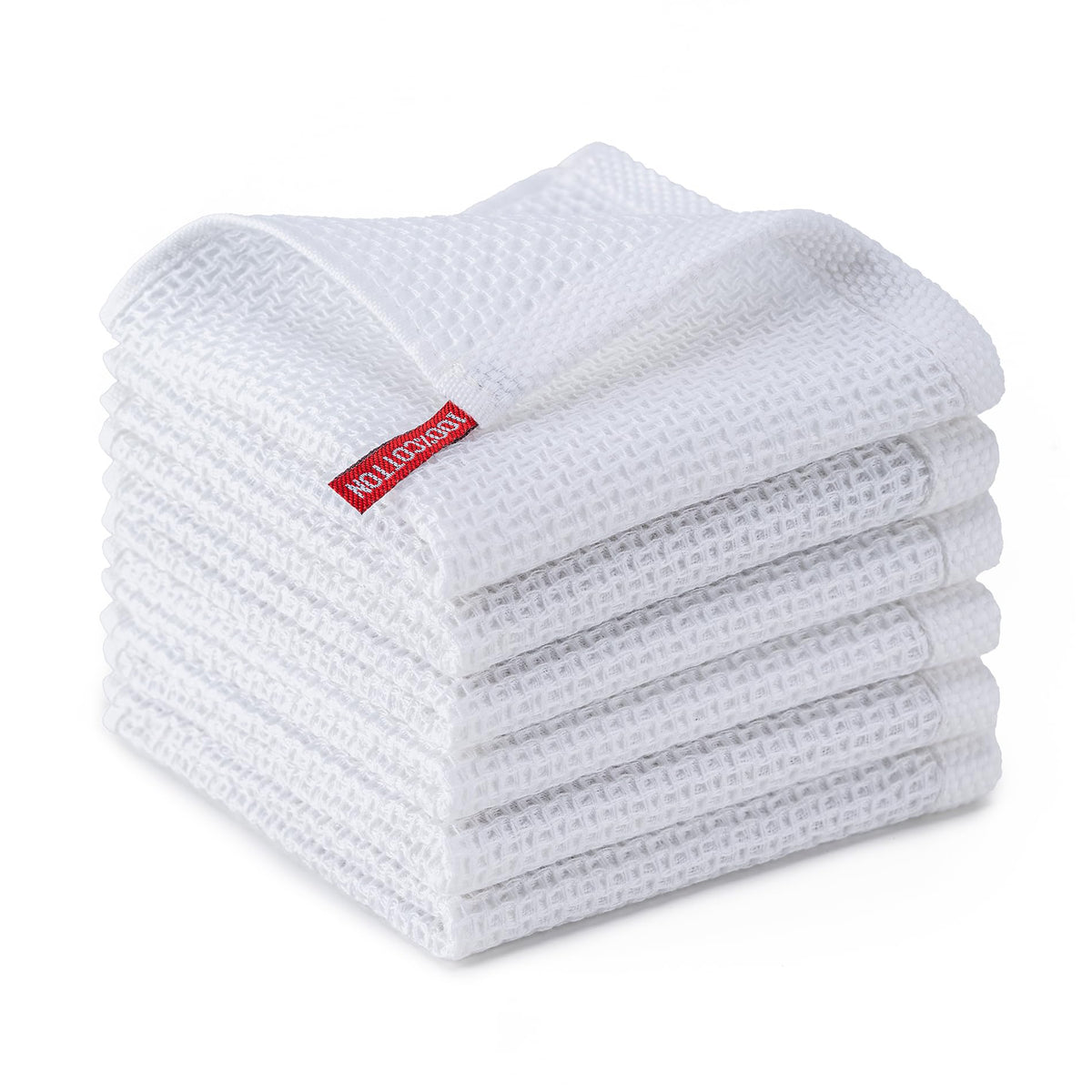 Kitchen Towels 6-Pack Kitchen Dish Cloths,100% Cotton,12x12 In,Dark Grey