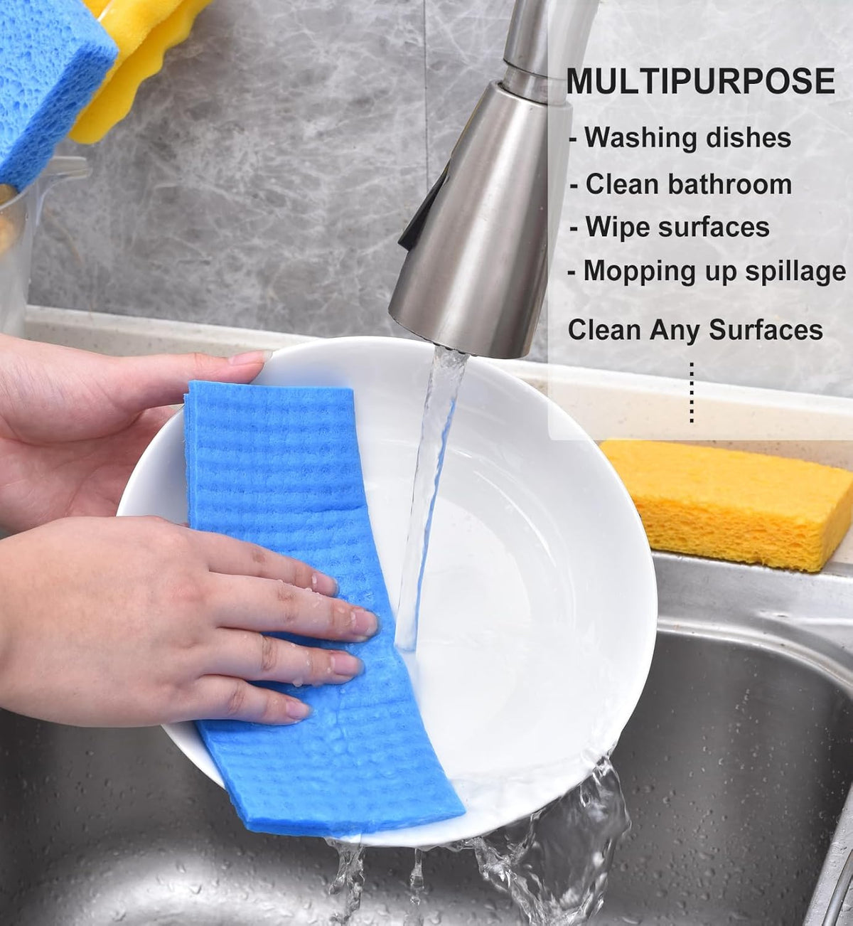 METUUTER 10 Pack Swedish DishCloths for Kitchen Cleaning Dish Cloths