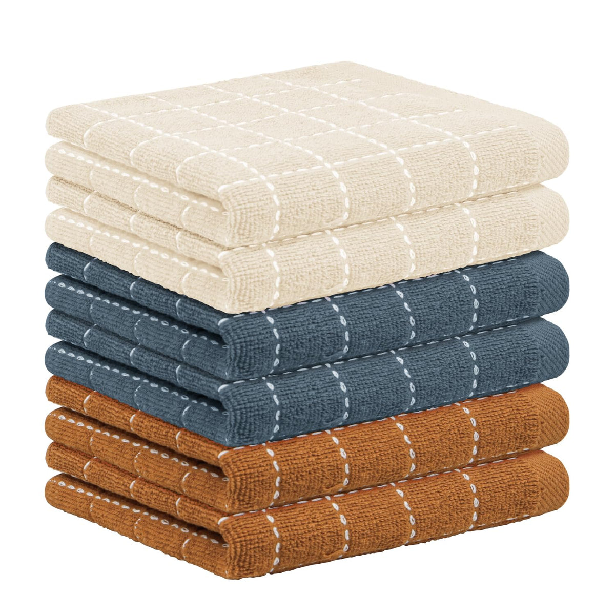 Nialnant 8 Pack Kitchen Dish Rags,Absorbent Kitchen Towels